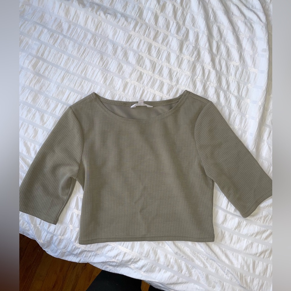 Sage green top